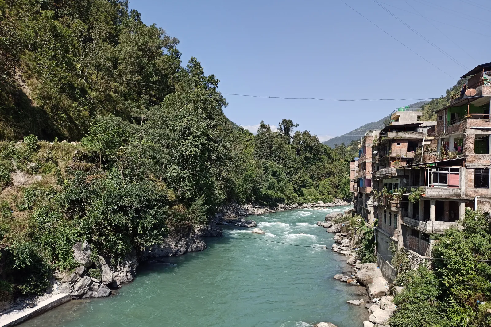 Rafting a Himalayan river