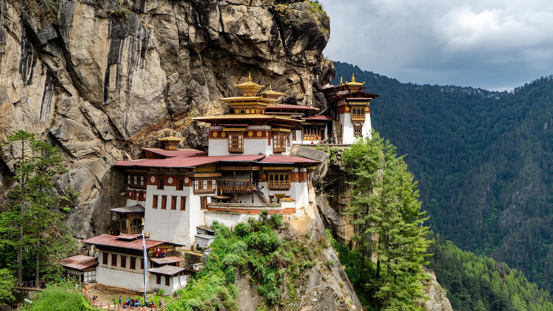 Taktsang Monastery on its cliff in Paro