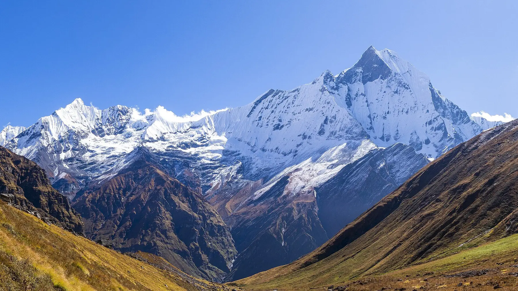 Machhapuchhre above the sanctuary